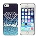 ABC(TM) Fashion Cool Design Diamond Hard Back Plastic Case Cover For iphone 5 5G 5S