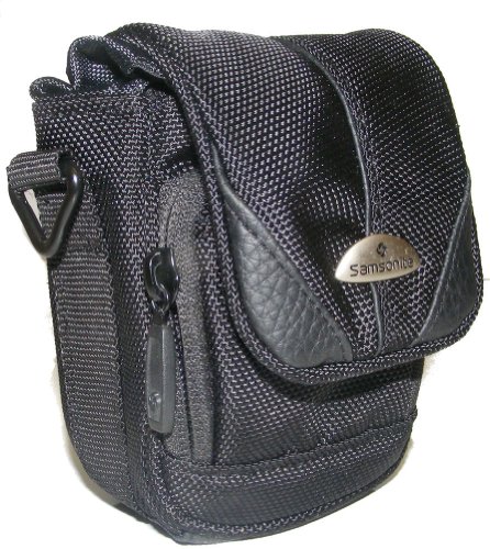 Samsonite weatherproof ultra high qualtiy leather re enforced, ultra padded digital camera case with belt loop and shoulder strap for Casio Exilim EX-Z35, EX-Z16, EX-Z2300, EX-Z670, EX--Z800, EX-Z350, EX-Z2000, EX-Z550, EX-Z330, EX-Z25, EX-Z450, EX-Z280, EX-Z90, EX-H5, EX-H20G, EX-G1