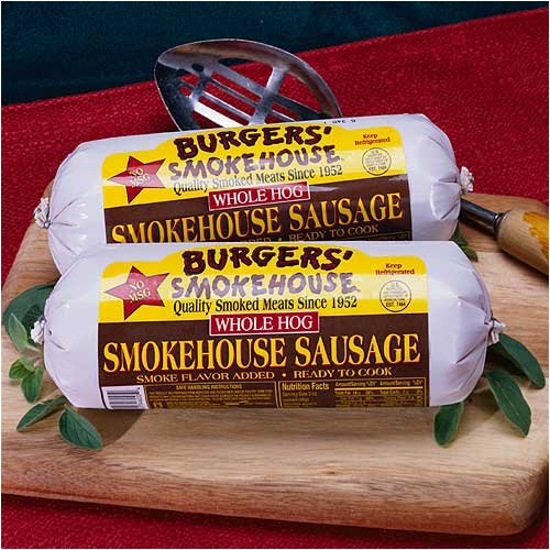 Smoked Pork Sausage Eight 1 lb. Chubs by Burgers