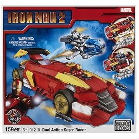 Mega Bloks Iron Man Super Racer Buildable Playset
