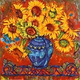 Brilliant Bouquet II Art Poster Print by Joanne Gauthier, 24x24