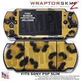 Leopard Skin WraptorSkinz Skin and Screen Protector Kit fits Sony PSP Slim (PSP 2000)