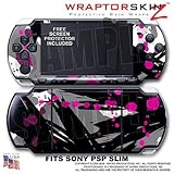 Abstract 02 Pink WraptorSkinz Skin and Screen Protector Kit fits Sony PSP S ....