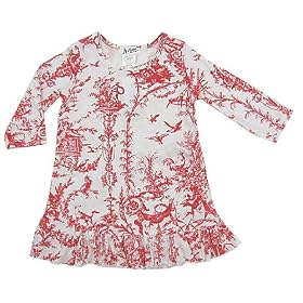 At Home Red Toile Gown