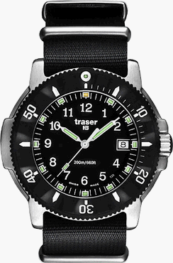 Traser P6502 Navigator Metal case watch with NATO Strap