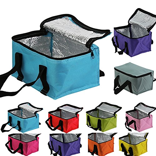 FUNOC® Waterproof Picnic Lunch Bag Tote Insulated Cooler Travel Zipper Organizer Box