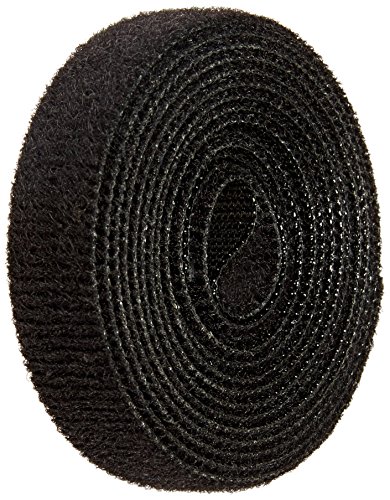 VELCRO 1801-OW-PB/B Black Nylon Onewrap Velcro Strap, Hook and Loop, 1/2" Wide, 5  Length