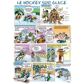 Les Pr�noms en BD - Affiche - Les Sports en BD - Hockey S/Glace