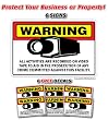 SECURITY CAMERA ~6 Signs & 6 Free Decals~ alarm signs