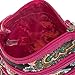 Womens Paisley Crossbody Swingpack Bag w/ Pink Trim (Pink)