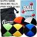 Pro Suede Juggle Balls - Juggling Balls set of 5 + Juggling Ball Book of Tricks & Travel Bag!