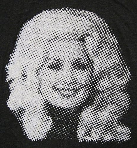 CIRCA wear Men's Dolly Parton Half Tone T Shirt X-Large Heather Black