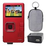 B-Stock Creative Vado HD Pocket Video Camera 8GB + Accessories Pack (Red)