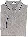 KC SPORT® Men's Golf Short Sleeve Solid Polo Shirt with Striped Collar Cuffs