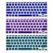 The Friendly Swede Bundle of 14 Colorful Semi-Transparent Silicone Keyboard Skins/Covers for Apple MacBook Air 11-Inch + XXL Cleaning Cloth in Retail Packaging