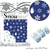 デザインネイルシール20%OFF 【KRH-07】 クリスマス・冬★スノーマンパステルB 雪だるま