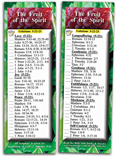 The Fruit of the Spirit - Pack of 25 Cards (2.75x8.25)
