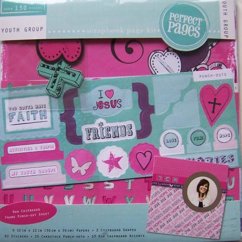Colorbok Perfect Pages Youth Group Scrapbook Page Kit