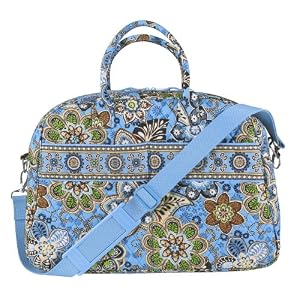 Buy Vera Bradley Weekender Bali Blue by Vera Bradley