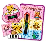 Pack of 'My Playful Kitty' Nursery and Room Thermometer, Bath Thermometer and Forehead Thermometer Fever Pack for Baby/Child