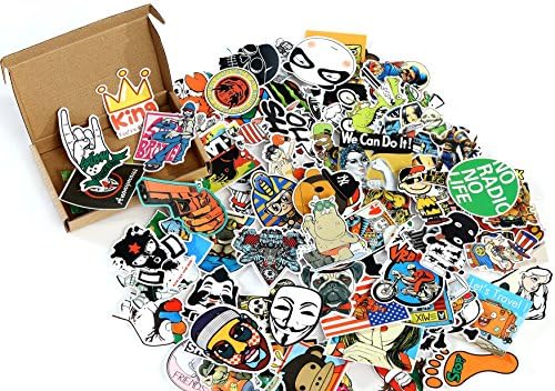 SKENOY (100 Pack) Random Stickers Car Bike Travel Suitcase Phone Decals Mix Lot Fashion Cool