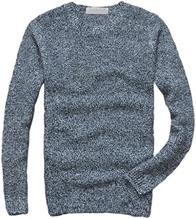 Shanmou Men's Fashion Wool Sweater(Grey,US S/Asian XL)