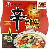 Nongshim Shin Big Bowl Noodle Soup, Gourmet Spicy, 3.03 Ounce (Pack of 12)