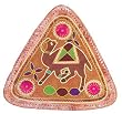 Adjustable Bar Stool Embroidered Camel Leather Seat Indian-Style(nstl036)