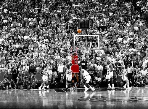 Michael Jordan NBA Chicago Bulls "The Shot" 8x10 Photo