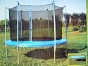 10 ft ALINI Trampoline with Safety Net and Weather Cover