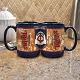 MLB Minnesota Twins 15-Ounce Black Nostalgic Mug (2 Pack)