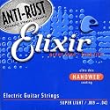 Elixir 12002 E-Gitarre 009-042 Super Light Nanoweb Saiten-Set