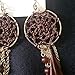 Genenic Design Beads Long Earrings Dream Catcher Jewelry Feather
