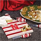 Nebraska Cornhuskers NCAA Ceramic Cheese Board Set