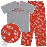 Coca-Cola Red Cotton Pajama Set for Men