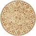 Safavieh Heritage Collection HG959A Handmade Light Green and Beige Hand-Spun Wool Round Area Rug, 3-Feet 6-Inch Round