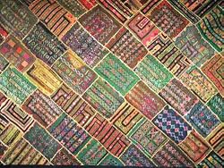 Wall Decor-Green Kutch Embroidered Wall Hanging Tapestry 78x40 Inch