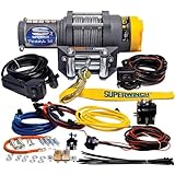 Superwinch 1135220 Terra 35 3500lbs/1591kg single line pull with roller fairlead, handlebar mnt toggle, handheld remote