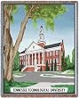 Tennessee Tech Univ Derrybery Hall Throw - 70 x 54 Blanket/Throw - Tennessee Tech Golden Eagles
