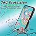 iPhone 6 Case, iPhone 6s Case,AnnBay 3 Layers Hybrid High Impact Shock Absorbing Bumper Full Body Heavy Duty Hybrid Slim Fit Armor Case Cover with Totem Flower Pattern for iphone 6/6s(Blue)