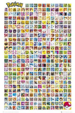 Pokemon - 391 Characters - Maxi Poster - 61 cm x 91.5 cm