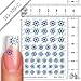 Nailart NAIL TATTOO STICKER - maritim / navy / steering wheel - blue
