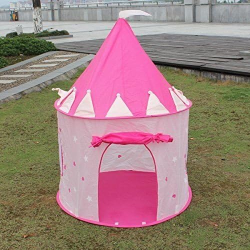 Every Little Girl Will Love This Fun and Adorable Little Pink Castle Tent Indoor / Outdoor Virtually Anywhere That She Likes.