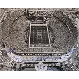 1969 Jets 10 Signature SB III Orange Bowl Overhead 16x20