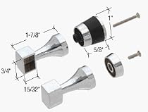 CRL Chrome Plated Towel Bar Brackets With Knobs