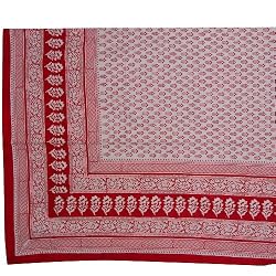Bed Sheets Cotton Block Print from India Queen Size (bshtd637)