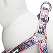 Blueberry Pet 2 Patterns Soft & Comfy Step-in Rose Flower Prints Girly Padded Dog Harness, Chest Girth 19.5