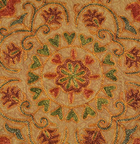 Imagen 3 de Trabajos de bordado indio Algodón 5 Piece Set Cojín Tamaño 16 x 16 pulgadas