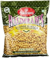 Haldiram Boondi Masala, 7.06-Ounce Pouch (Pack of 5)