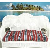 3-Piece Wicker Furniture Cushion Set - Lyndhurst Patriot Stripe by Southern Home Accents